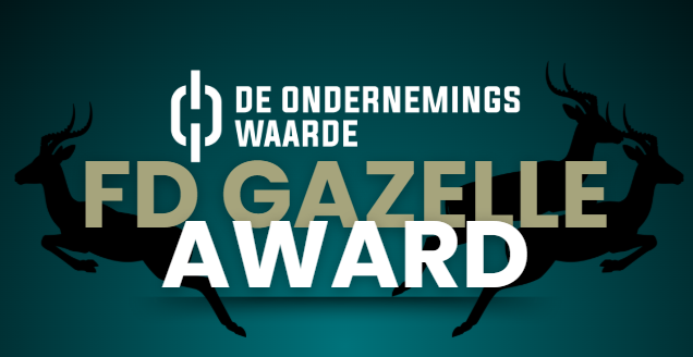 Drie keer de FD Gazelle award! Een erkenning van groei, samenwerking en ondernemerschap! Voor het derde jaar op rij.
